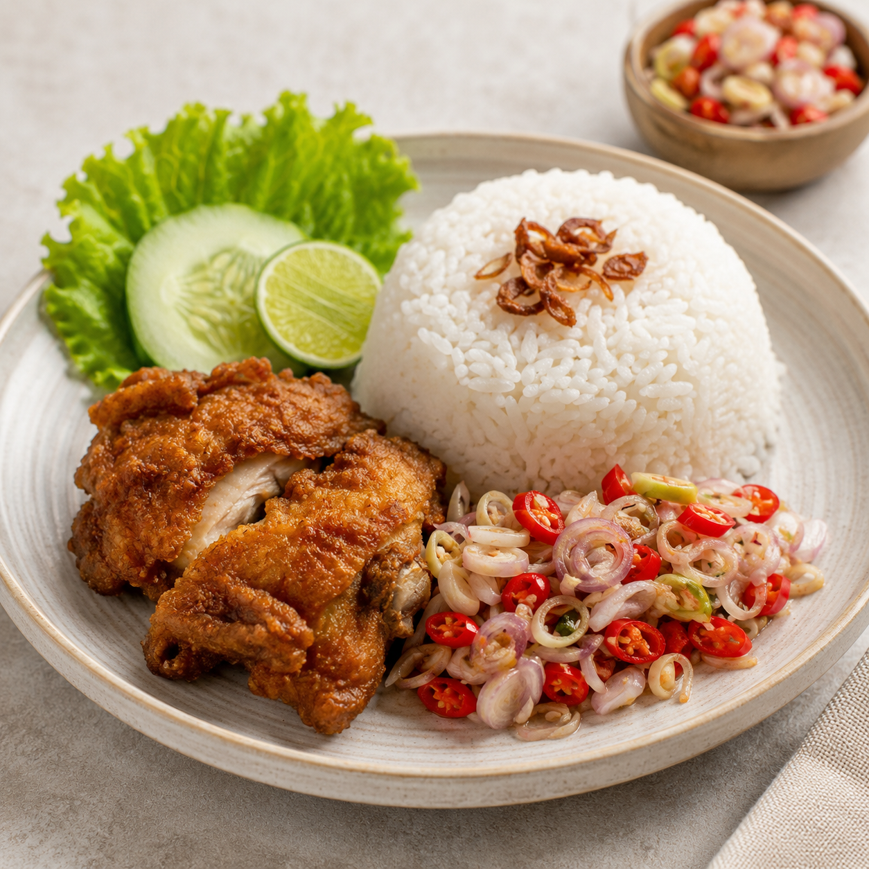 Nasi Ayam Sambal Matah